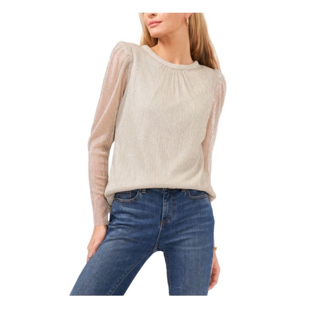 Vince Camuto Metallic Gold Blouse